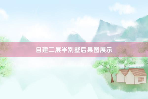 自建二层半别墅后果图展示